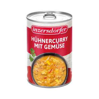 Inzersdorfer Hühnercurry mit Gemüse, 400 Gramm Dose